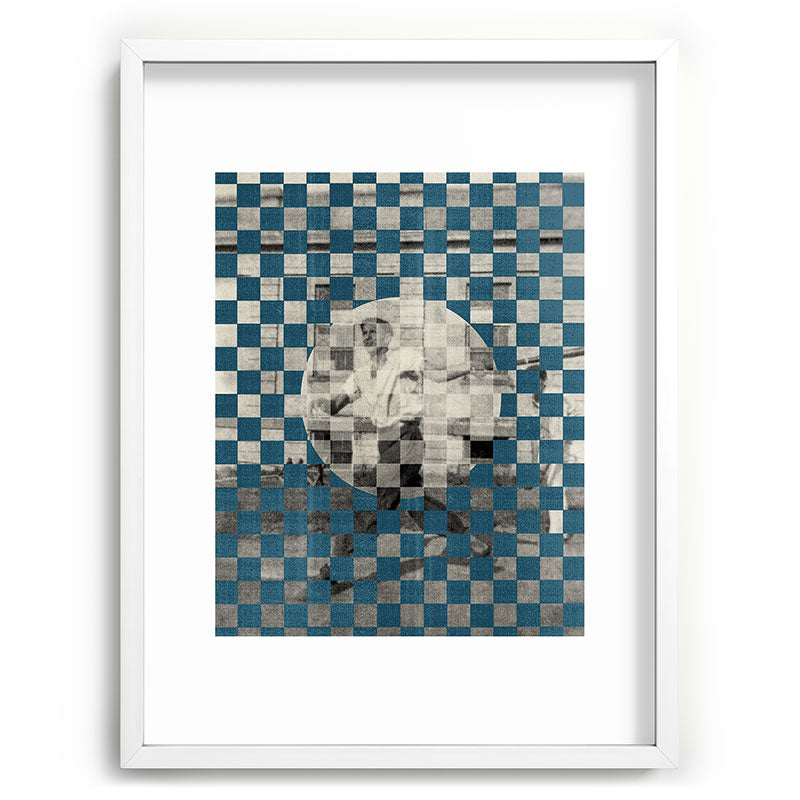DENY Designs Checker Collage Recessed Framing Rectangle