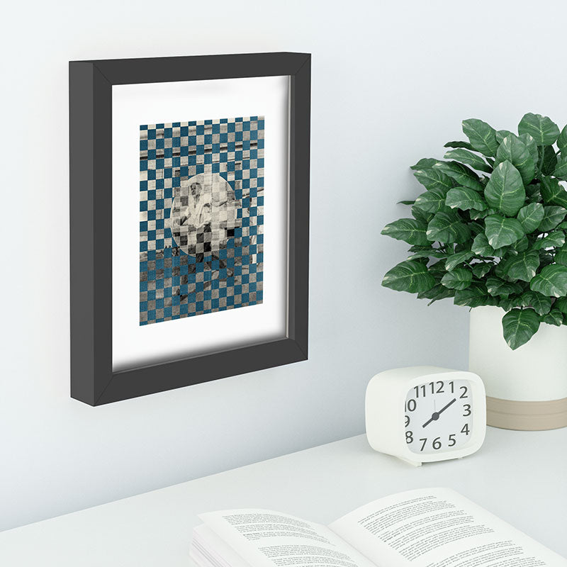 DENY Designs Checker Collage Recessed Framing Rectangle