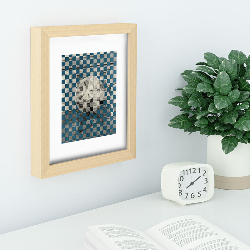 DENY Designs Checker Collage Recessed Framing Rectangle