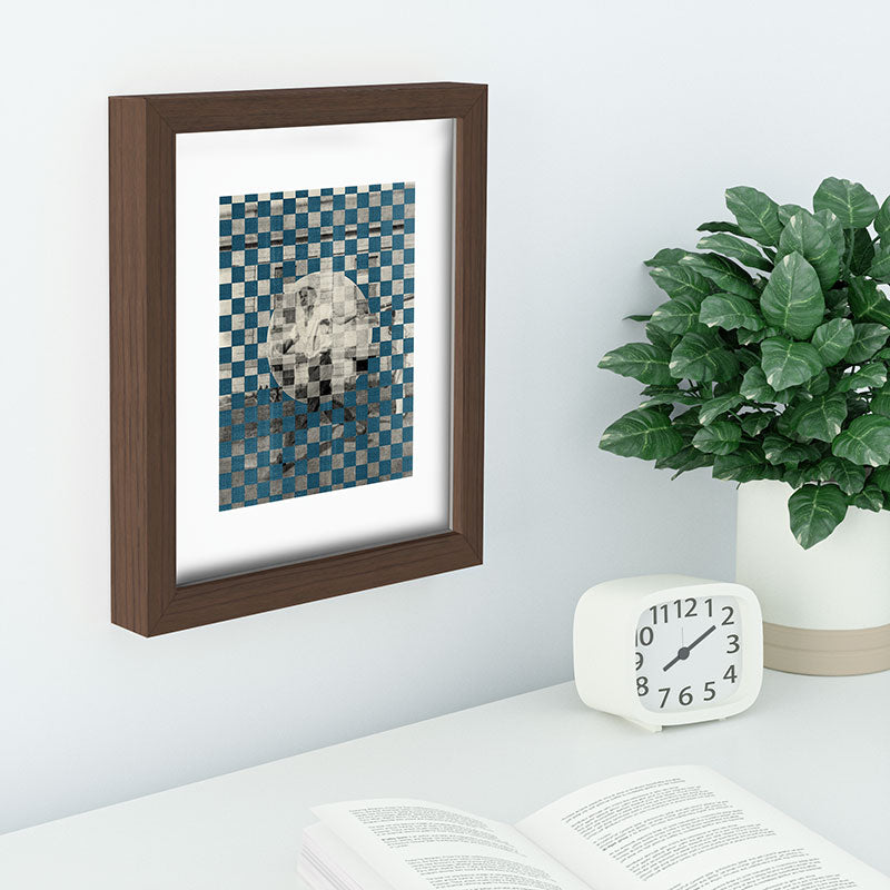 DENY Designs Checker Collage Recessed Framing Rectangle