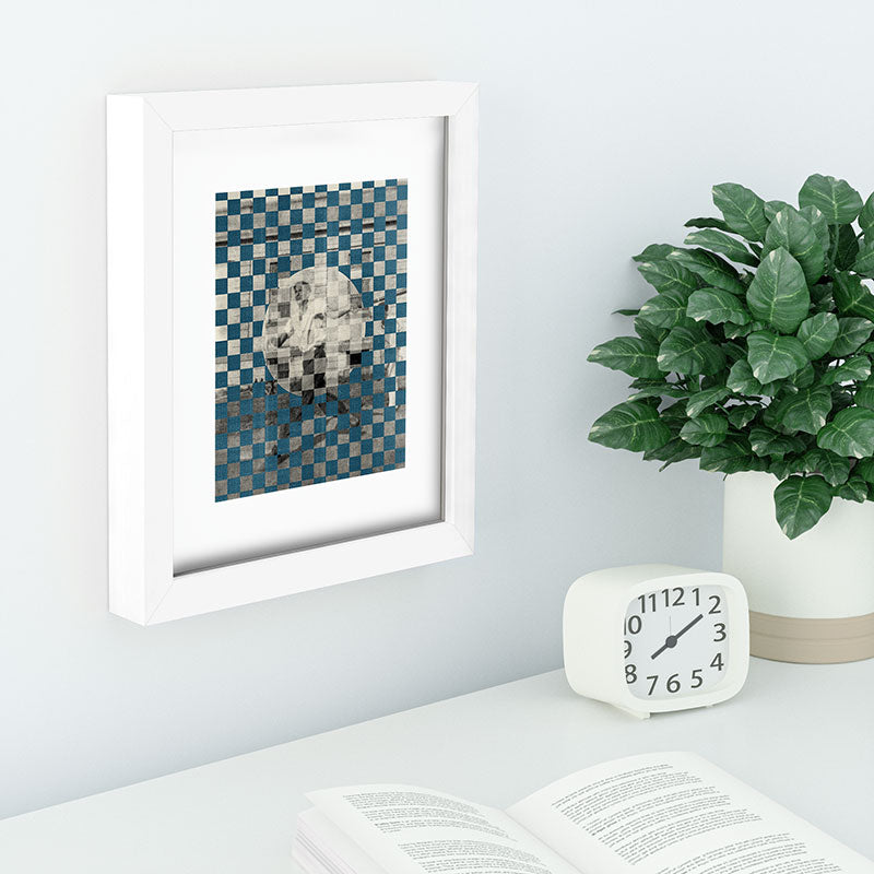DENY Designs Checker Collage Recessed Framing Rectangle