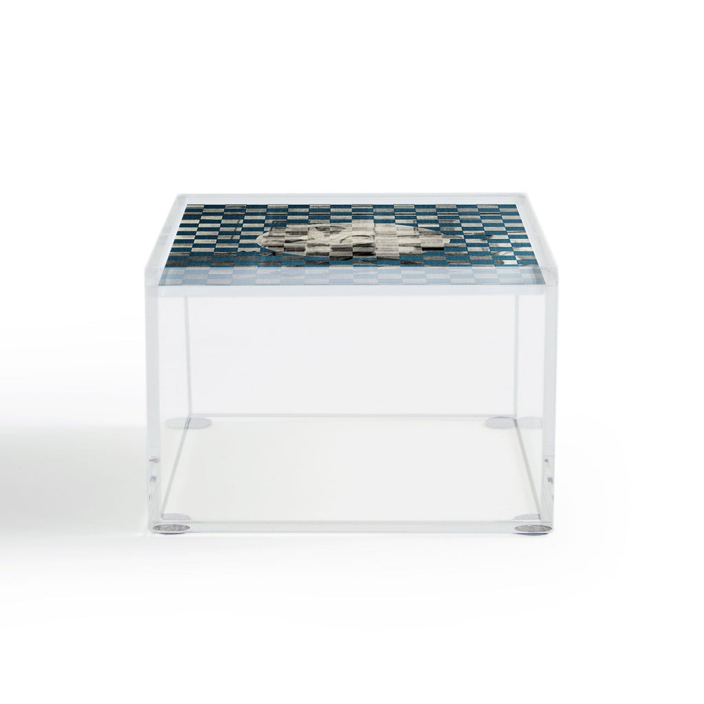 DENY Designs Checker Collage Acrylic Box