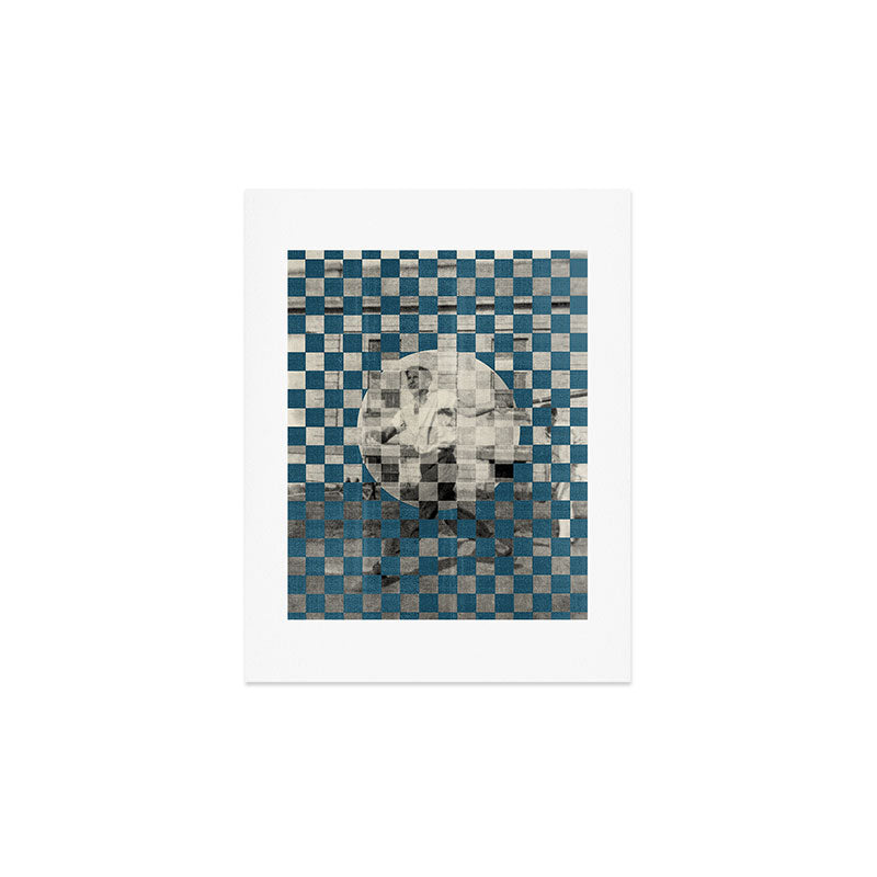 DENY Designs Checker Collage Art Print