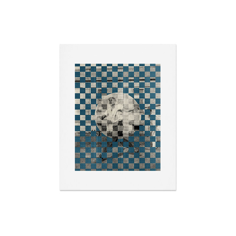DENY Designs Checker Collage Art Print
