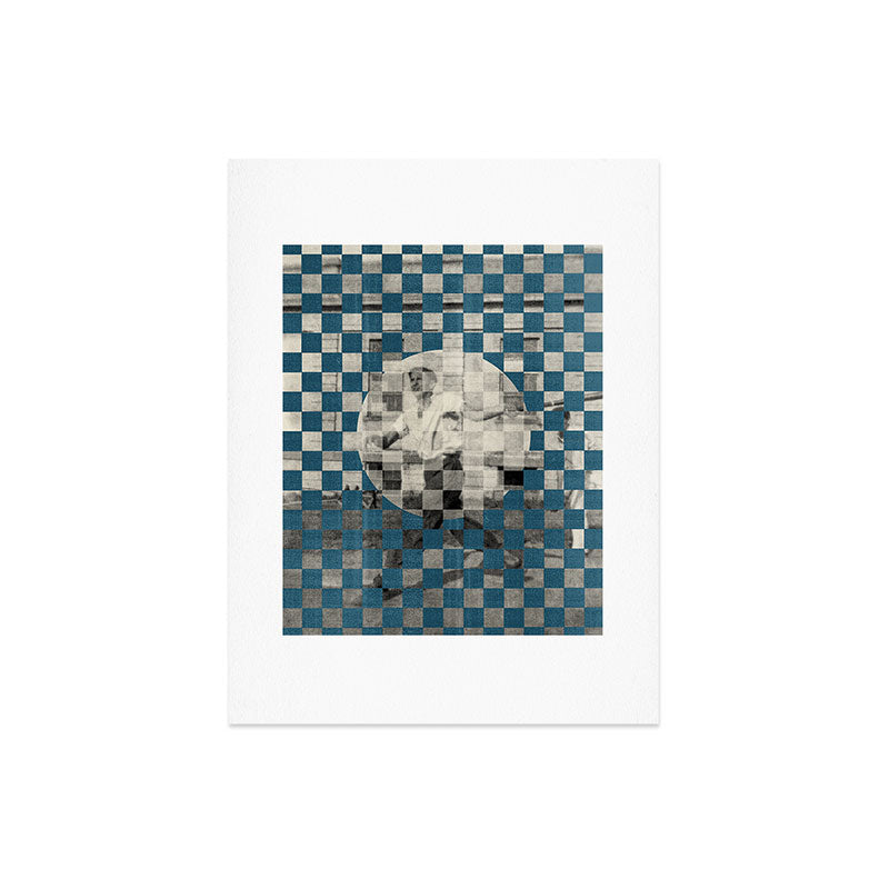 DENY Designs Checker Collage Art Print
