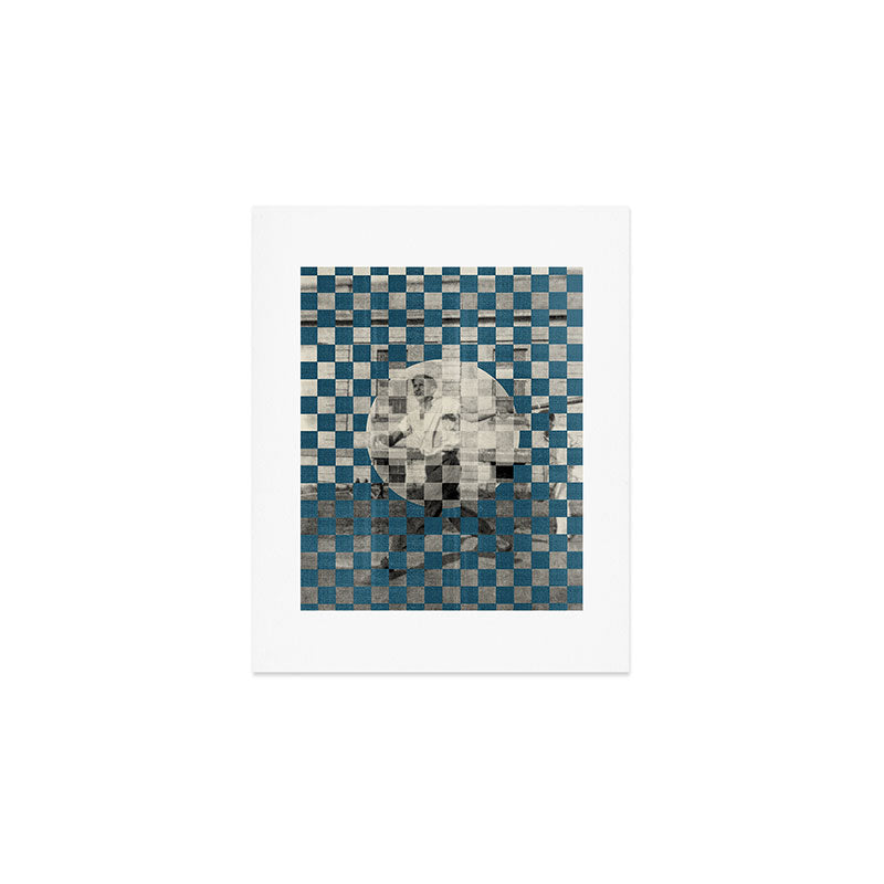 DENY Designs Checker Collage Art Print