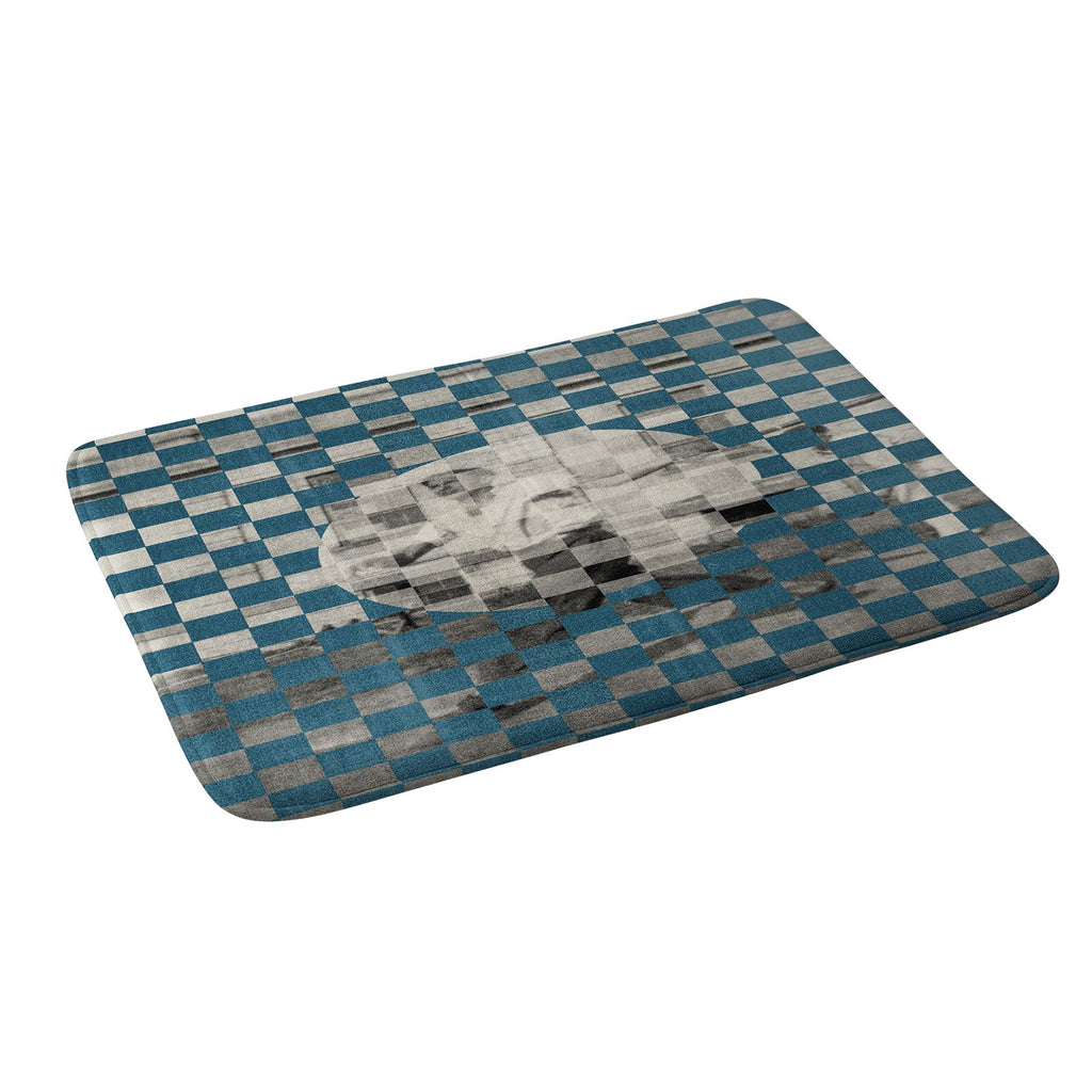 DENY Designs Checker Collage Memory Foam Bath Mat