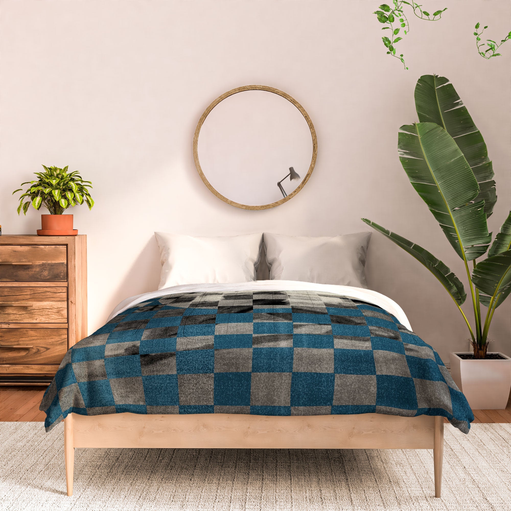 DENY Designs Checker Collage Comforter