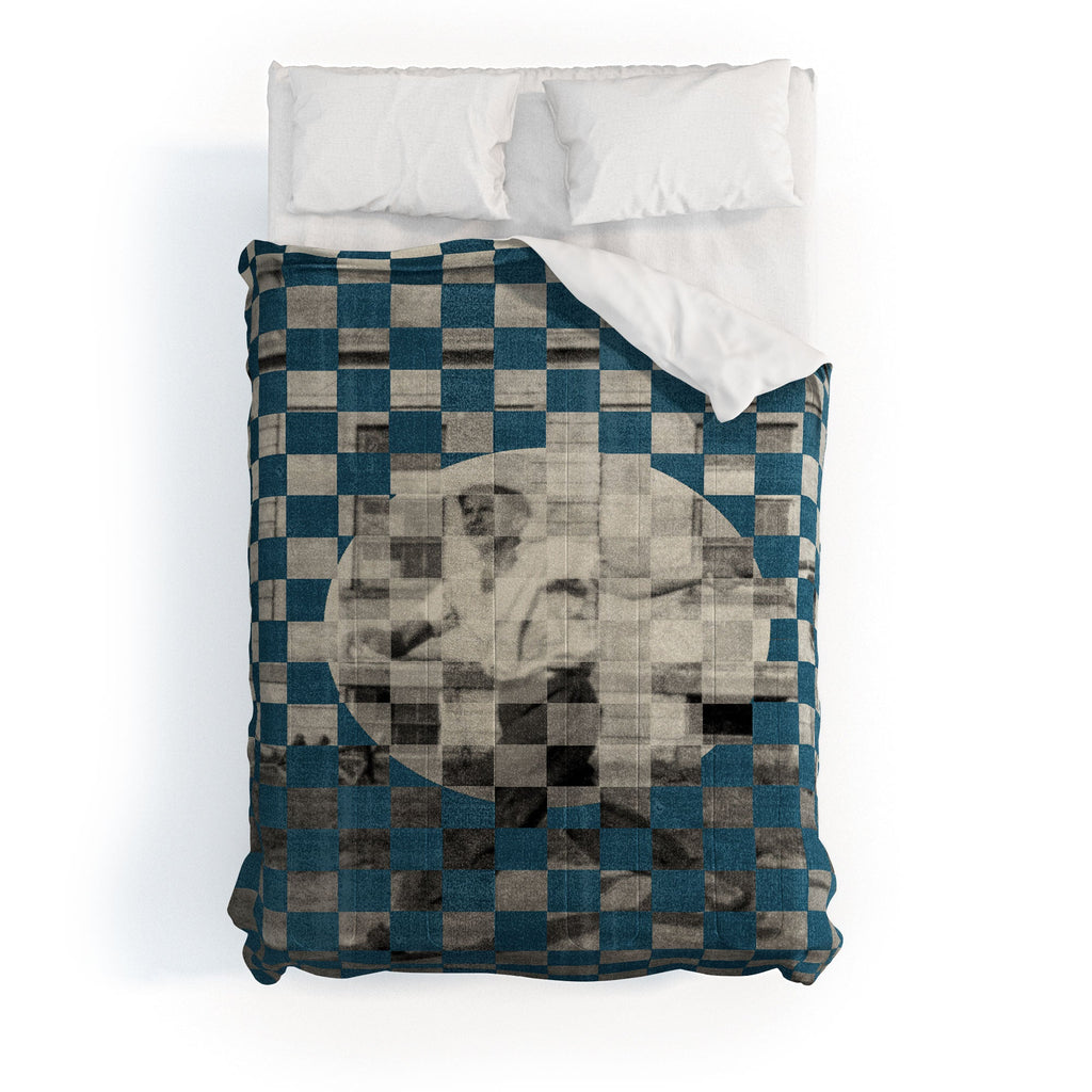 DENY Designs Checker Collage Comforter