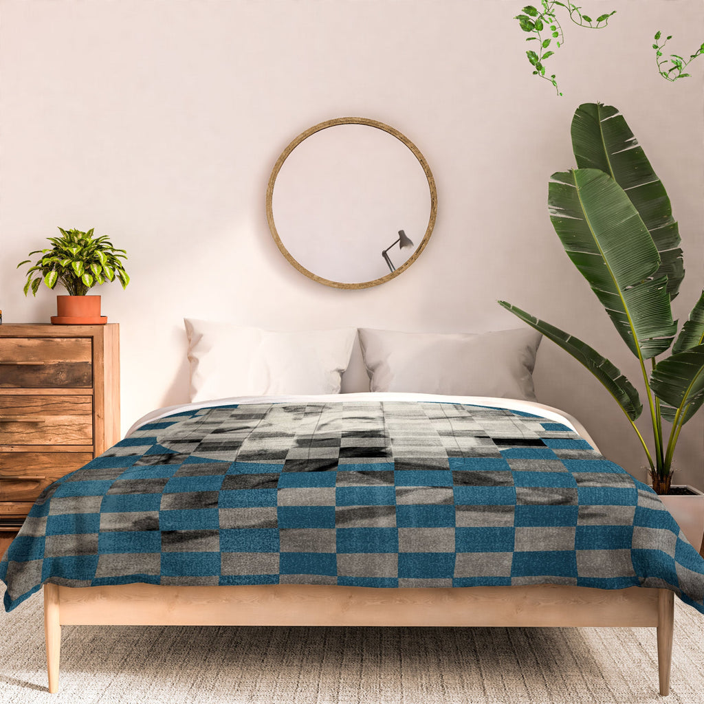 DENY Designs Checker Collage Comforter