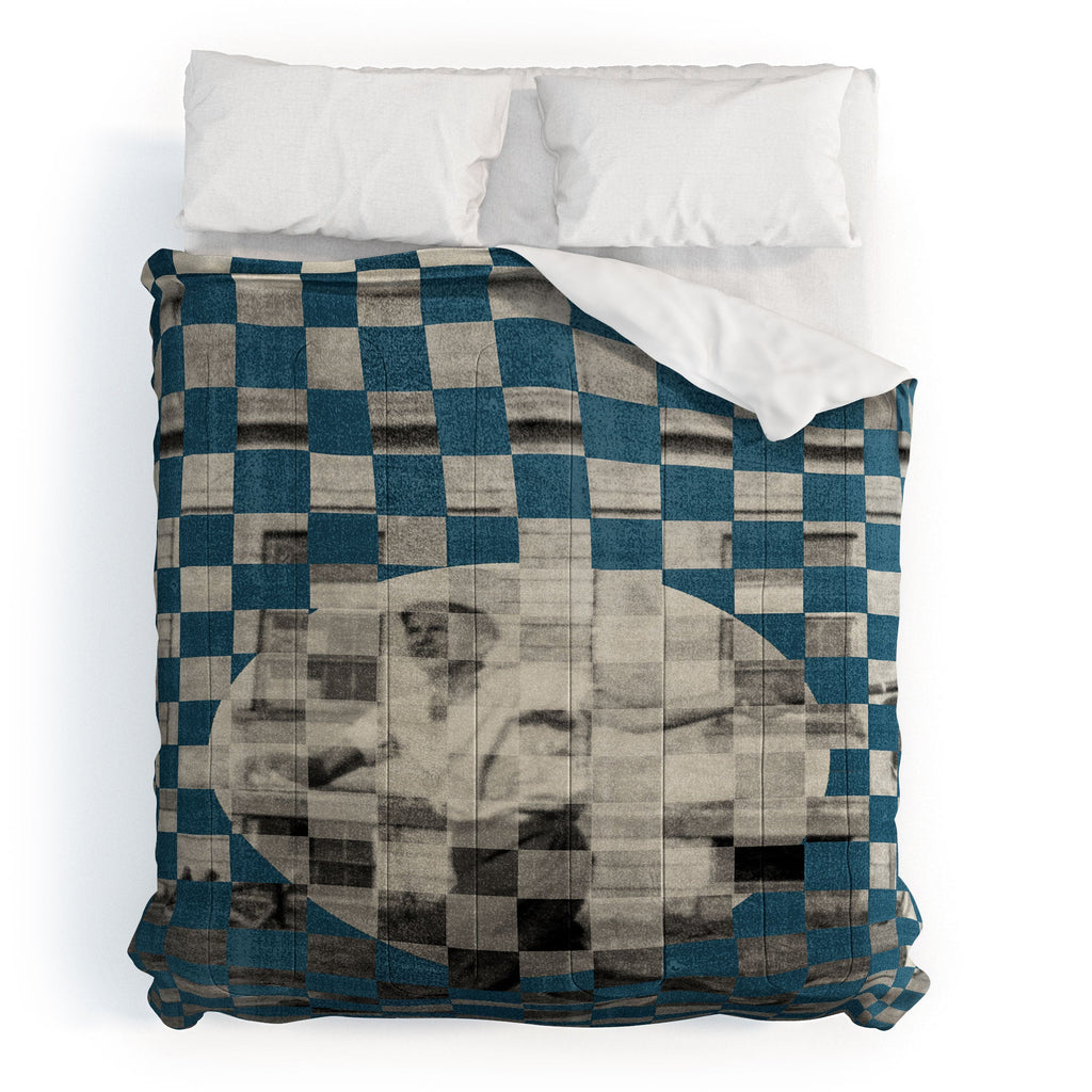 DENY Designs Checker Collage Comforter