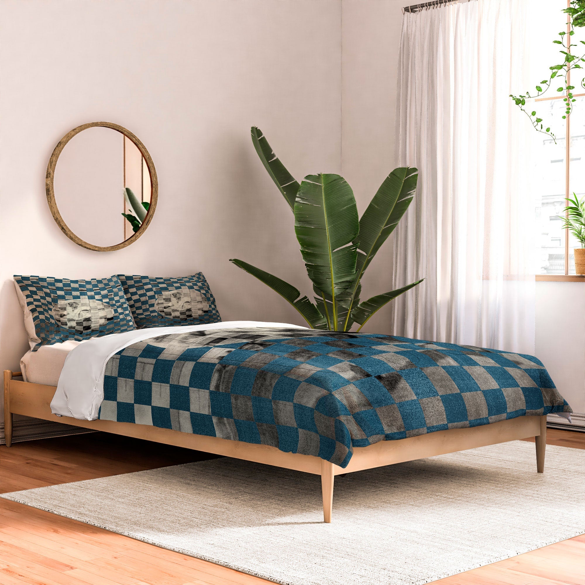 DENY Designs Checker Collage Comforter