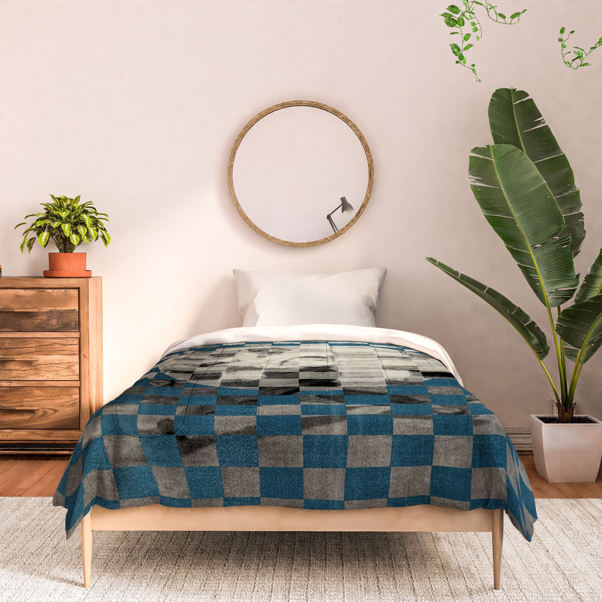 DENY Designs Checker Collage Comforter