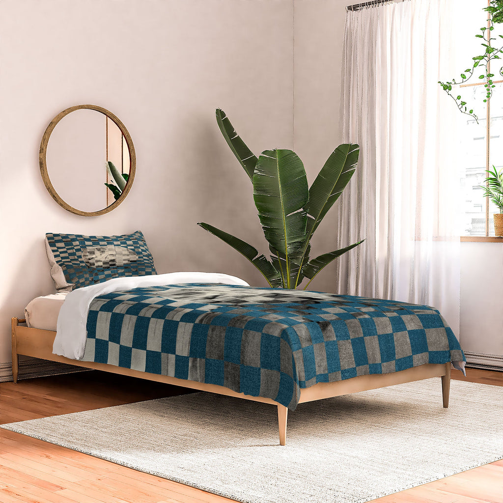 DENY Designs Checker Collage Comforter