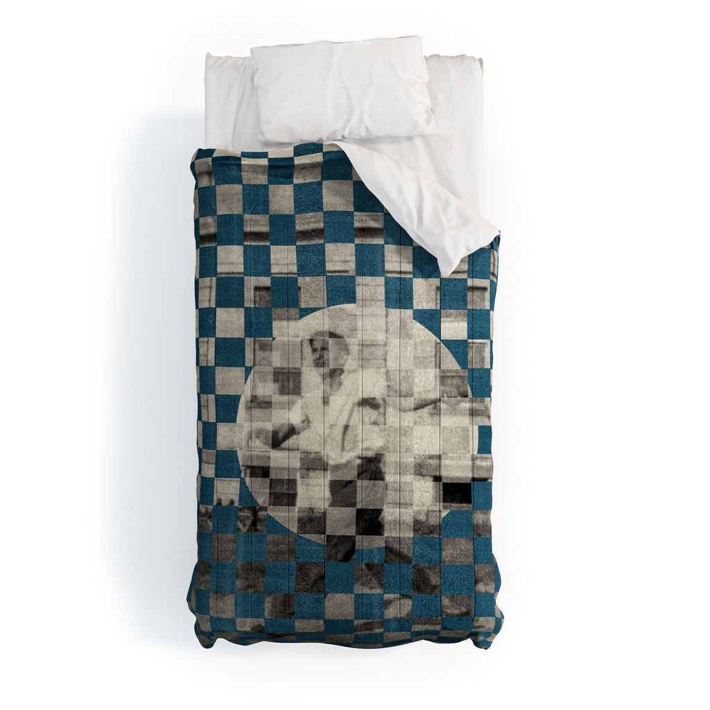 DENY Designs Checker Collage Comforter