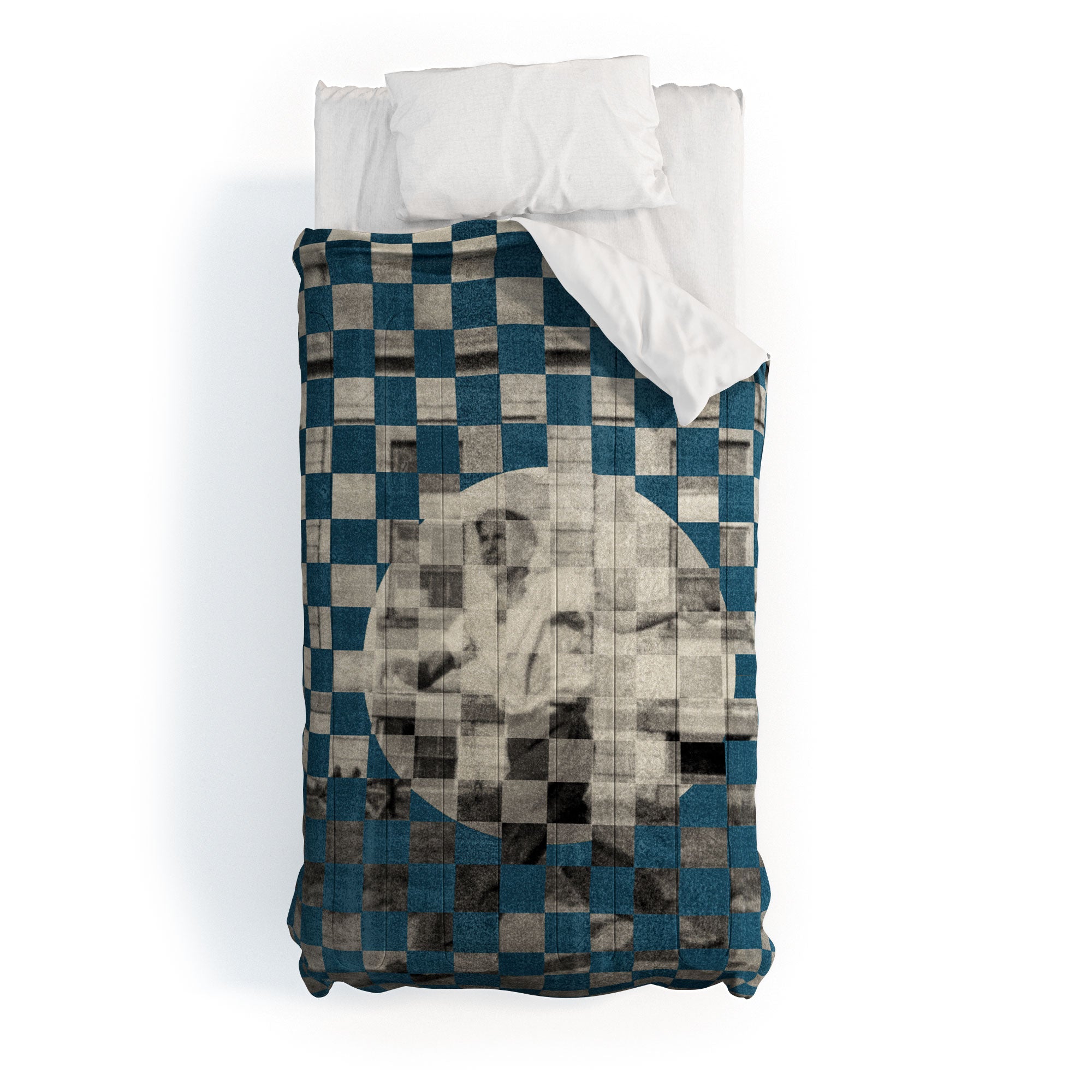 DENY Designs Checker Collage Comforter