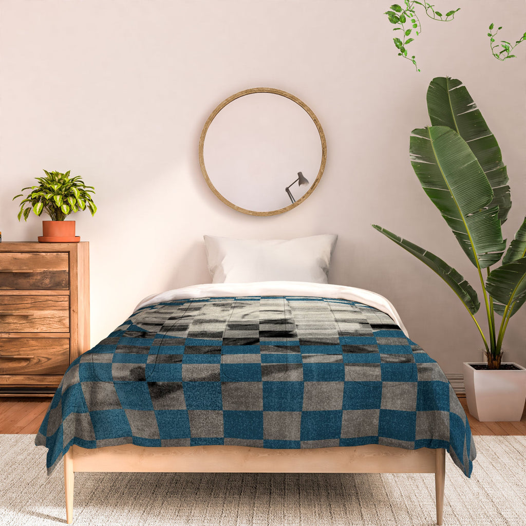 DENY Designs Checker Collage Comforter