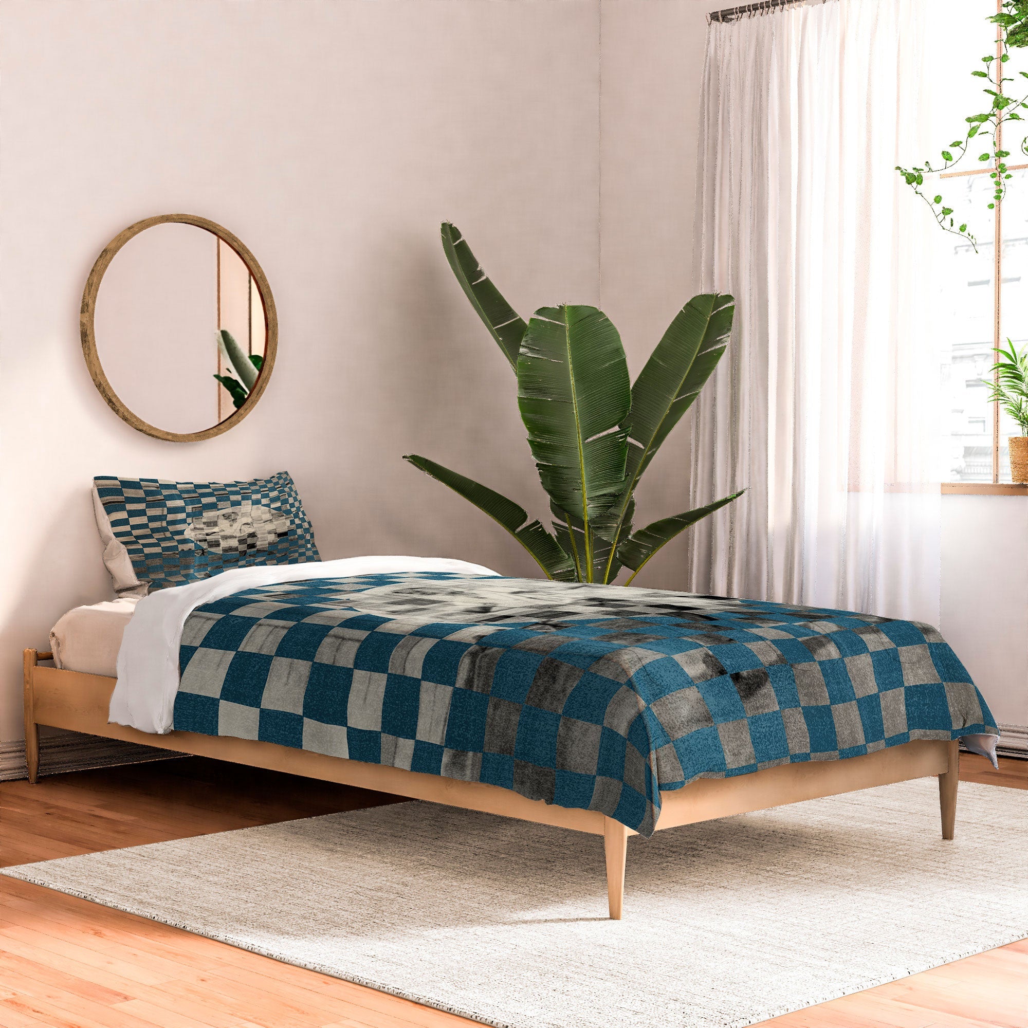 DENY Designs Checker Collage Comforter