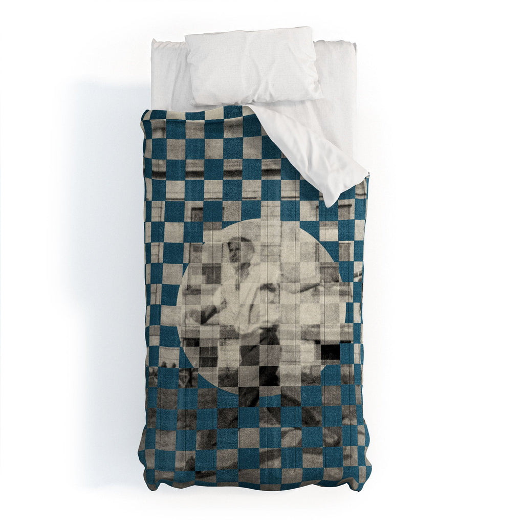 DENY Designs Checker Collage Comforter