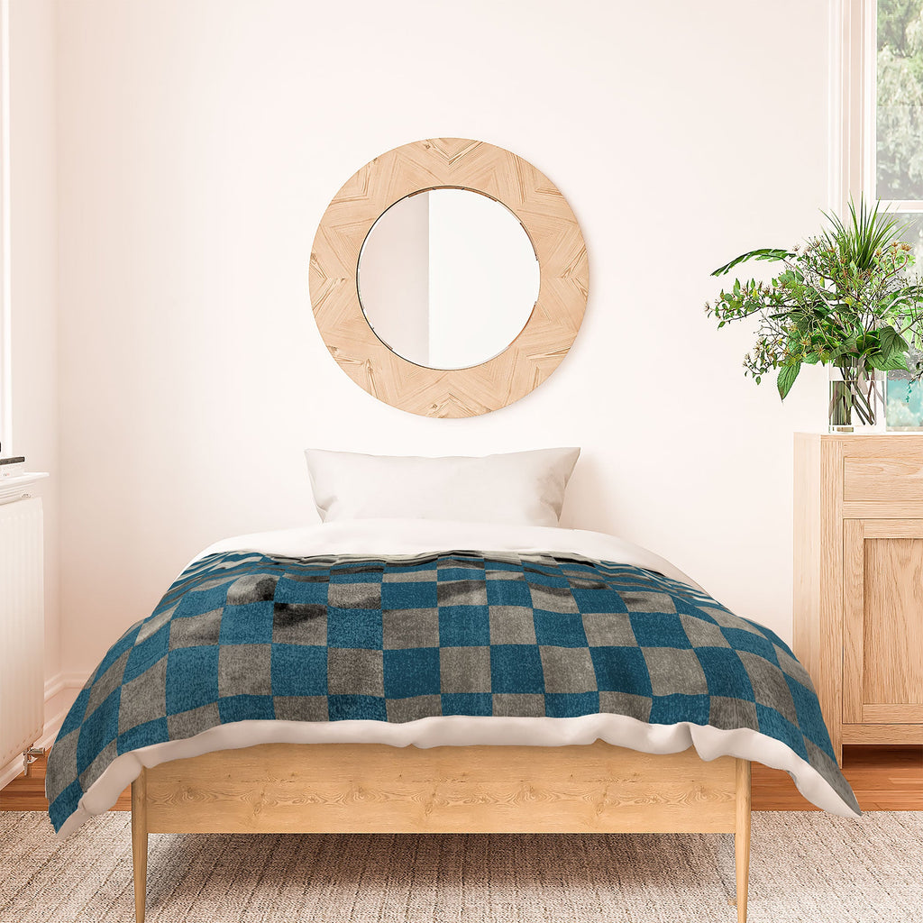 DENY Designs Checker Collage Duvet Cover