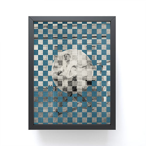 DENY Designs Checker Collage Framed Mini Art Print