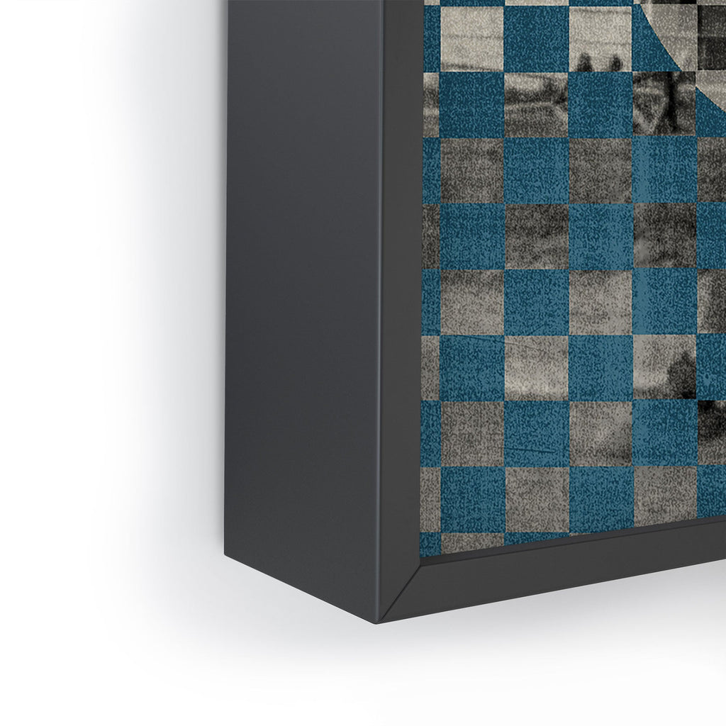 DENY Designs Checker Collage Framed Mini Art Print