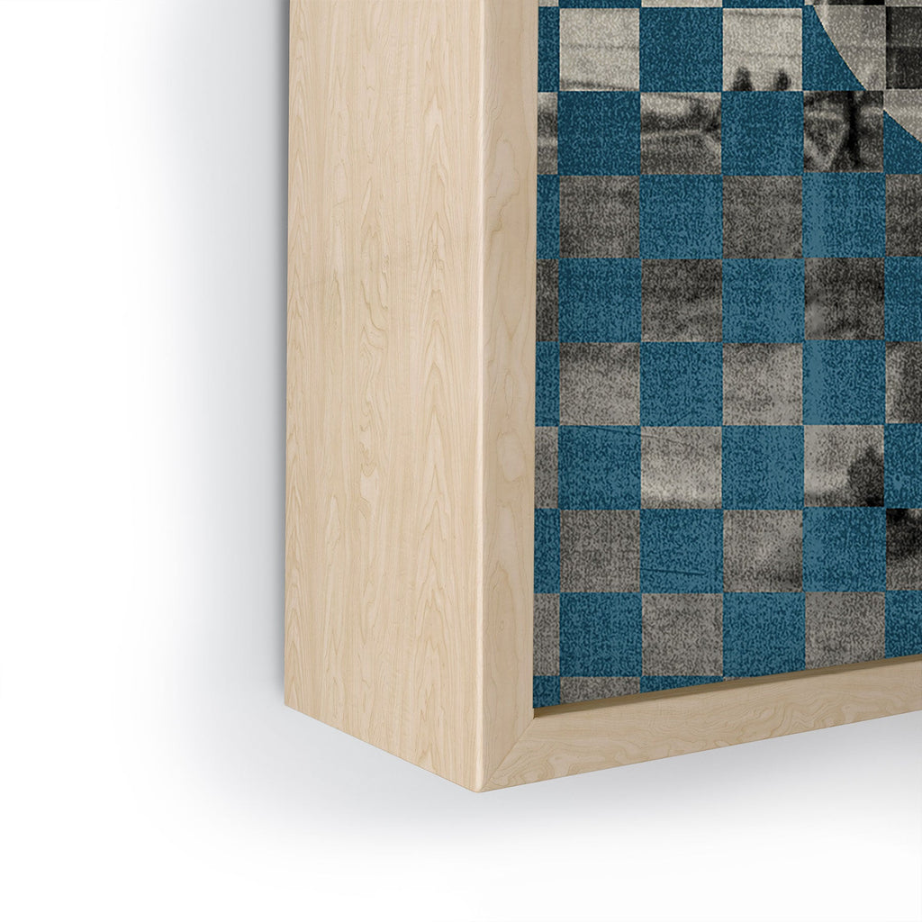 DENY Designs Checker Collage Framed Mini Art Print