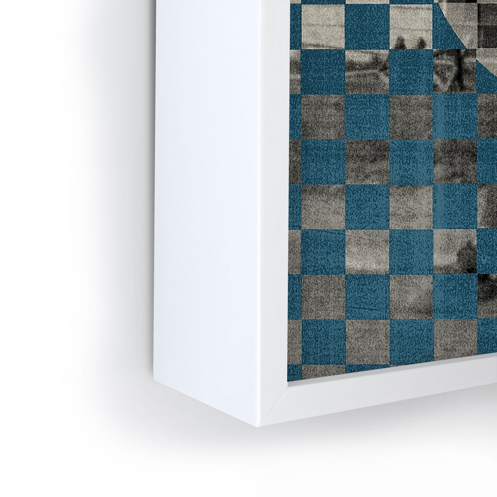 DENY Designs Checker Collage Framed Mini Art Print