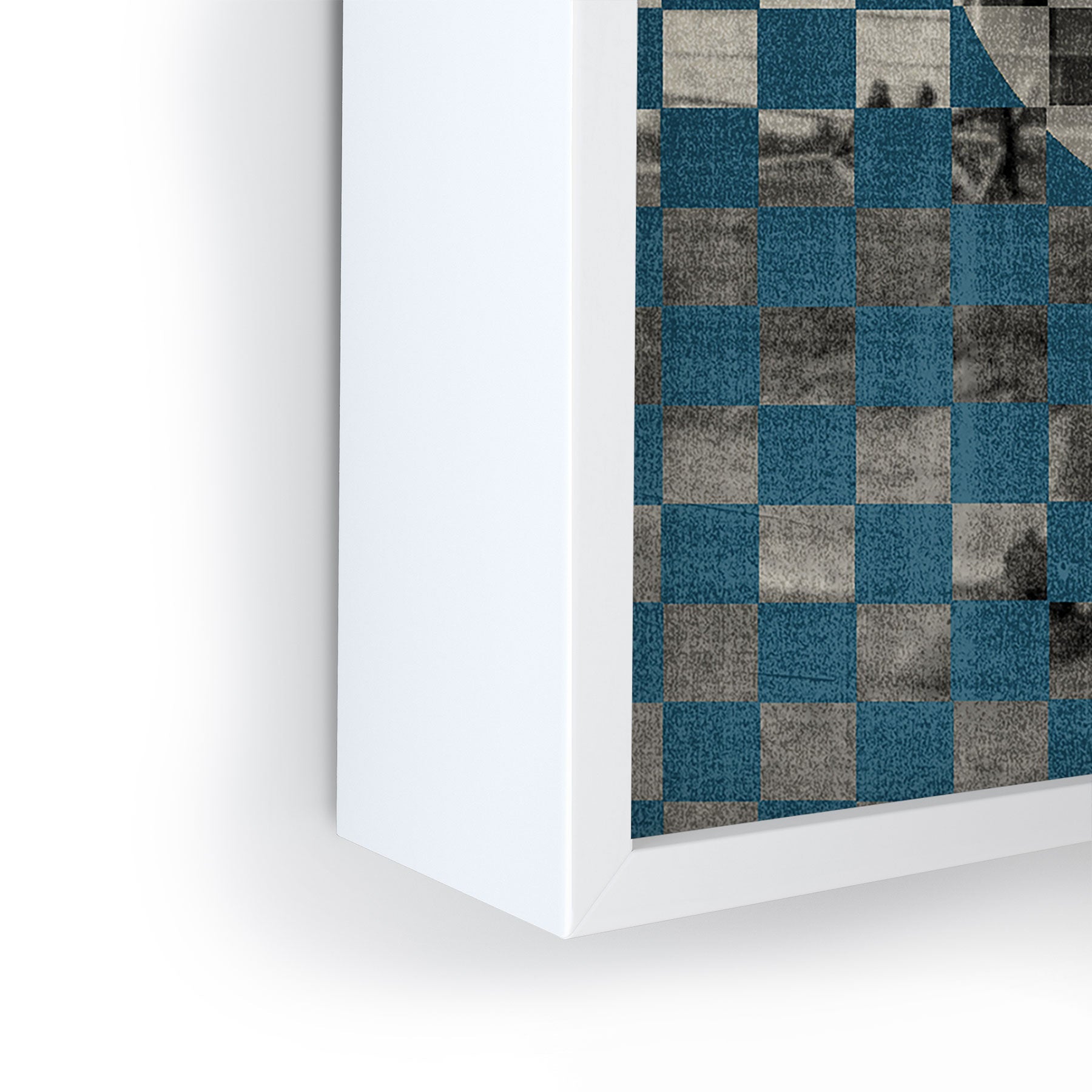 DENY Designs Checker Collage Framed Mini Art Print