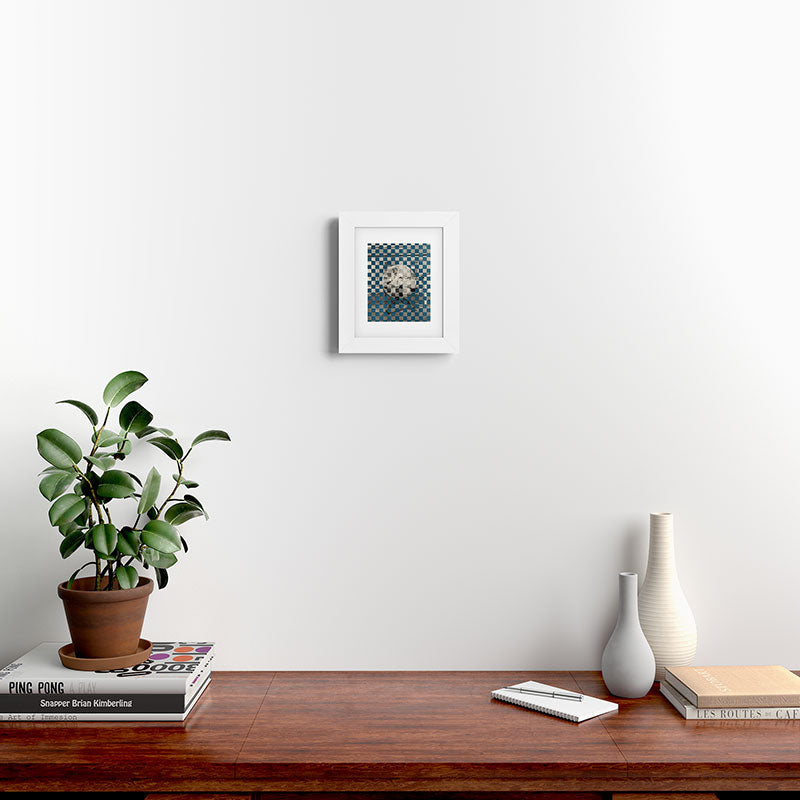 DENY Designs Checker Collage Framed Art Print