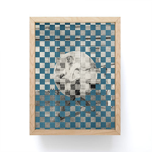 DENY Designs Checker Collage Framed Mini Art Print