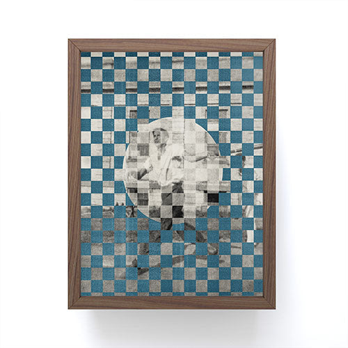 DENY Designs Checker Collage Framed Mini Art Print