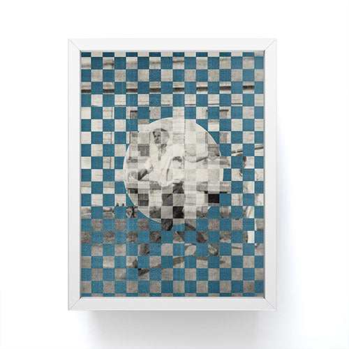 DENY Designs Checker Collage Framed Mini Art Print