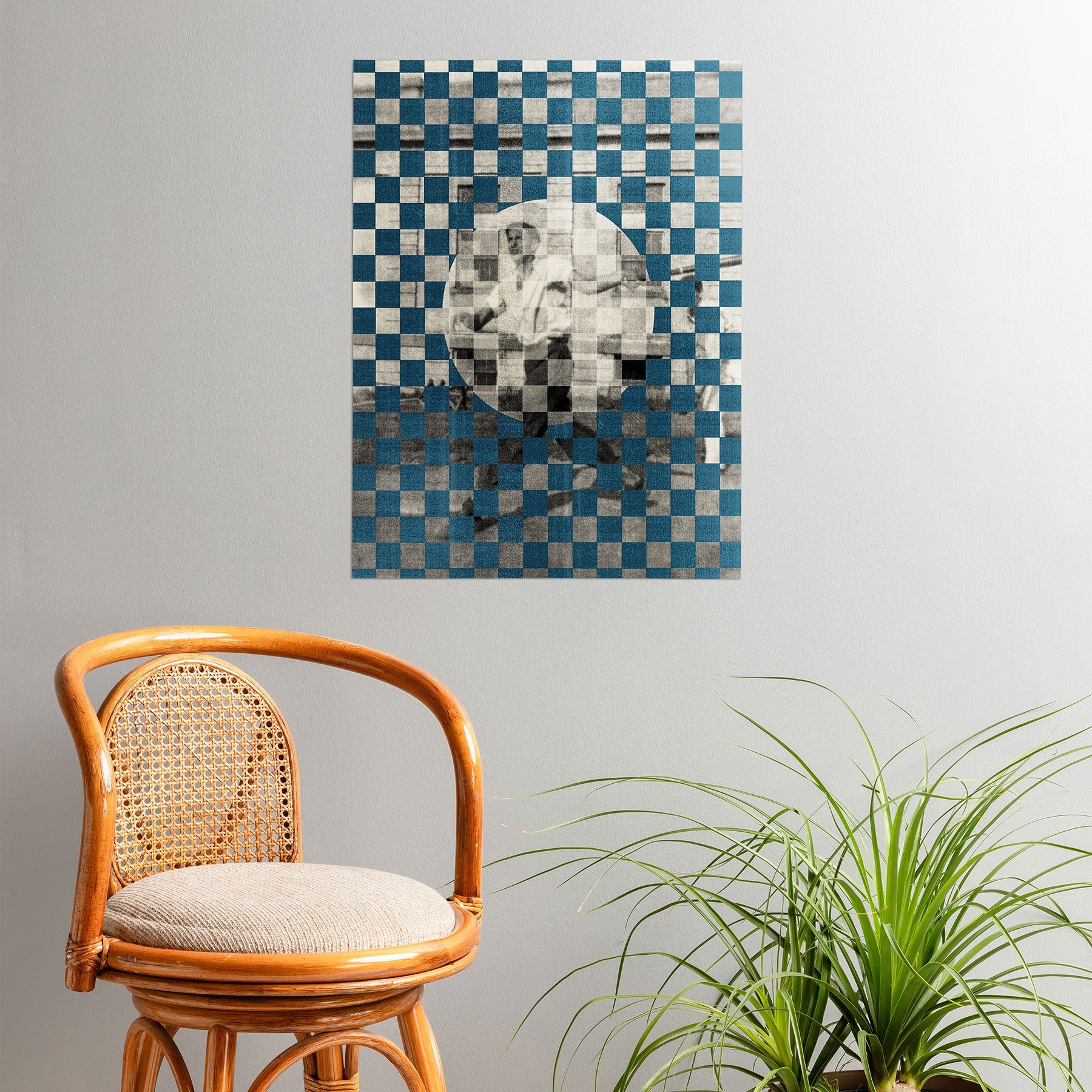 DENY Designs Checker Collage Poster
