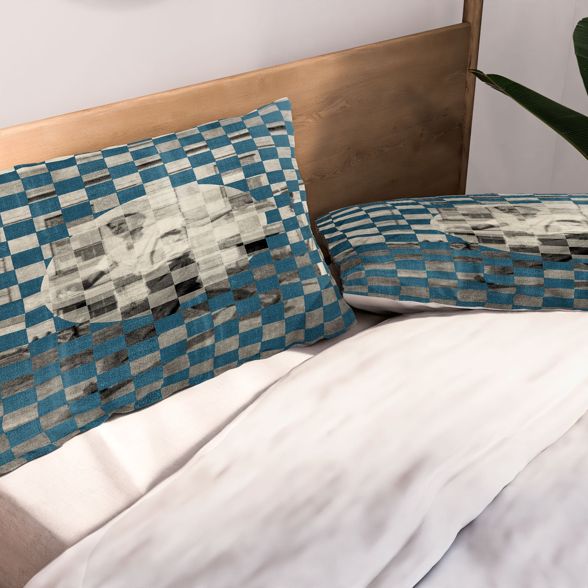 DENY Designs Checker Collage Pillow Shams