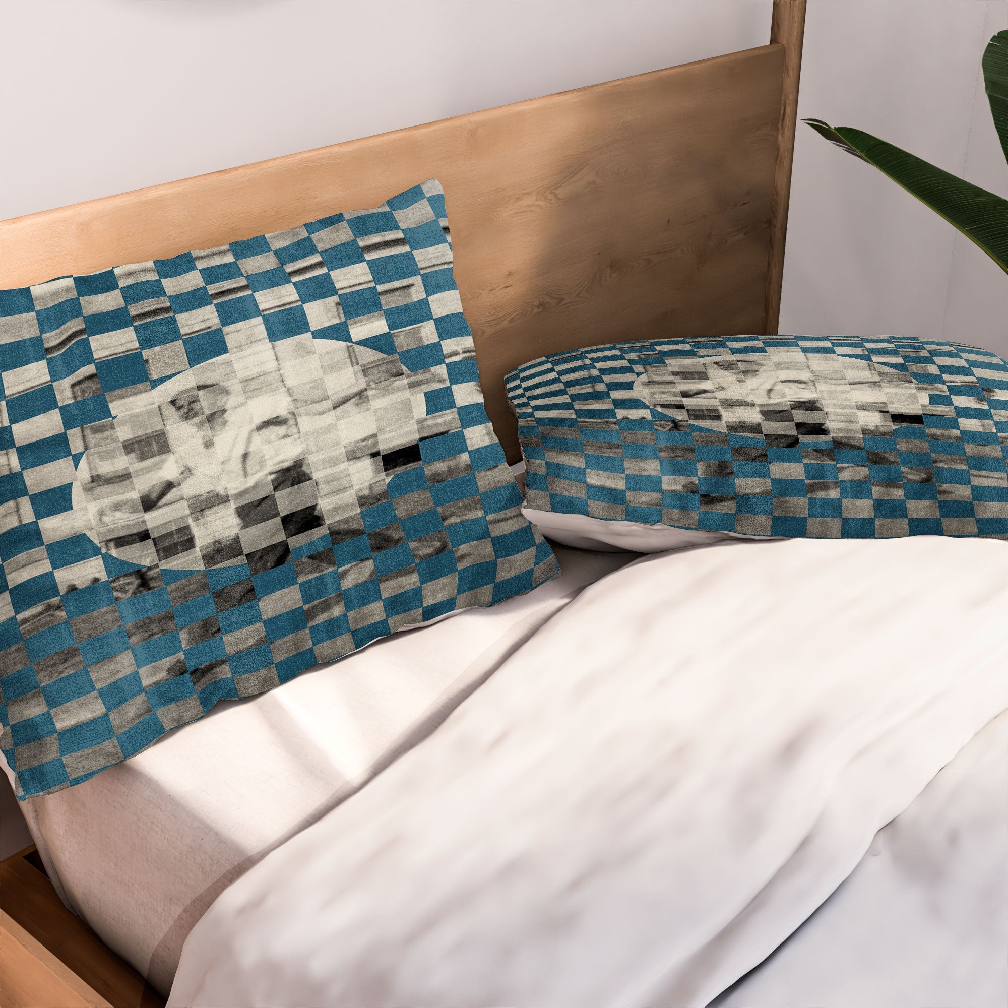DENY Designs Checker Collage Pillow Shams