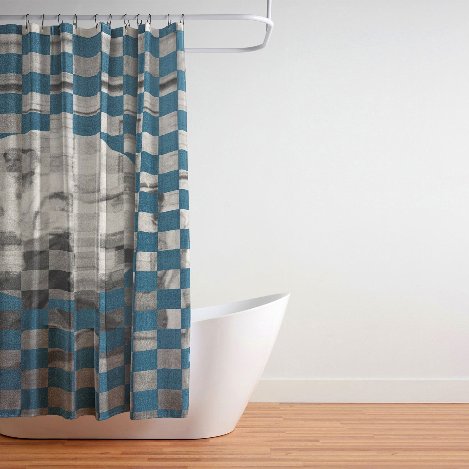 DENY Designs Checker Collage Shower Curtain