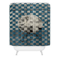 DENY Designs Checker Collage Shower Curtain