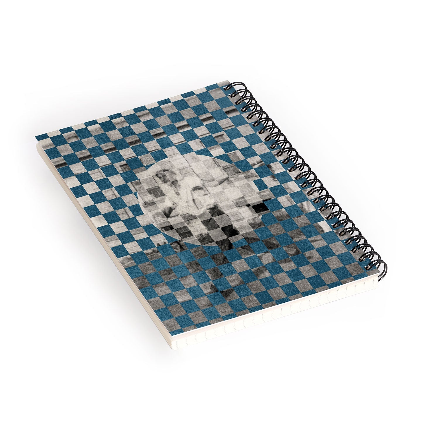 DENY Designs Checker Collage Spiral Notebook