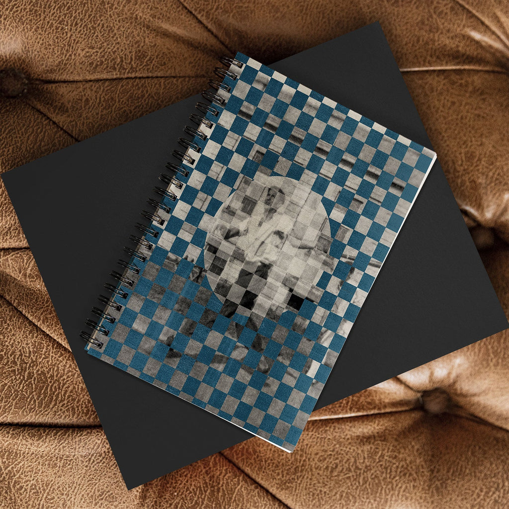 DENY Designs Checker Collage Spiral Notebook