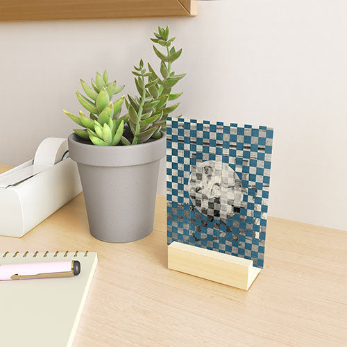 DENY Designs Checker Collage Mini Art Print
