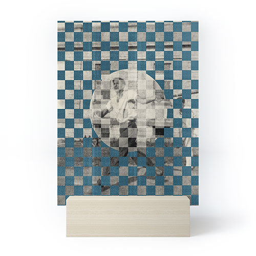 DENY Designs Checker Collage Mini Art Print