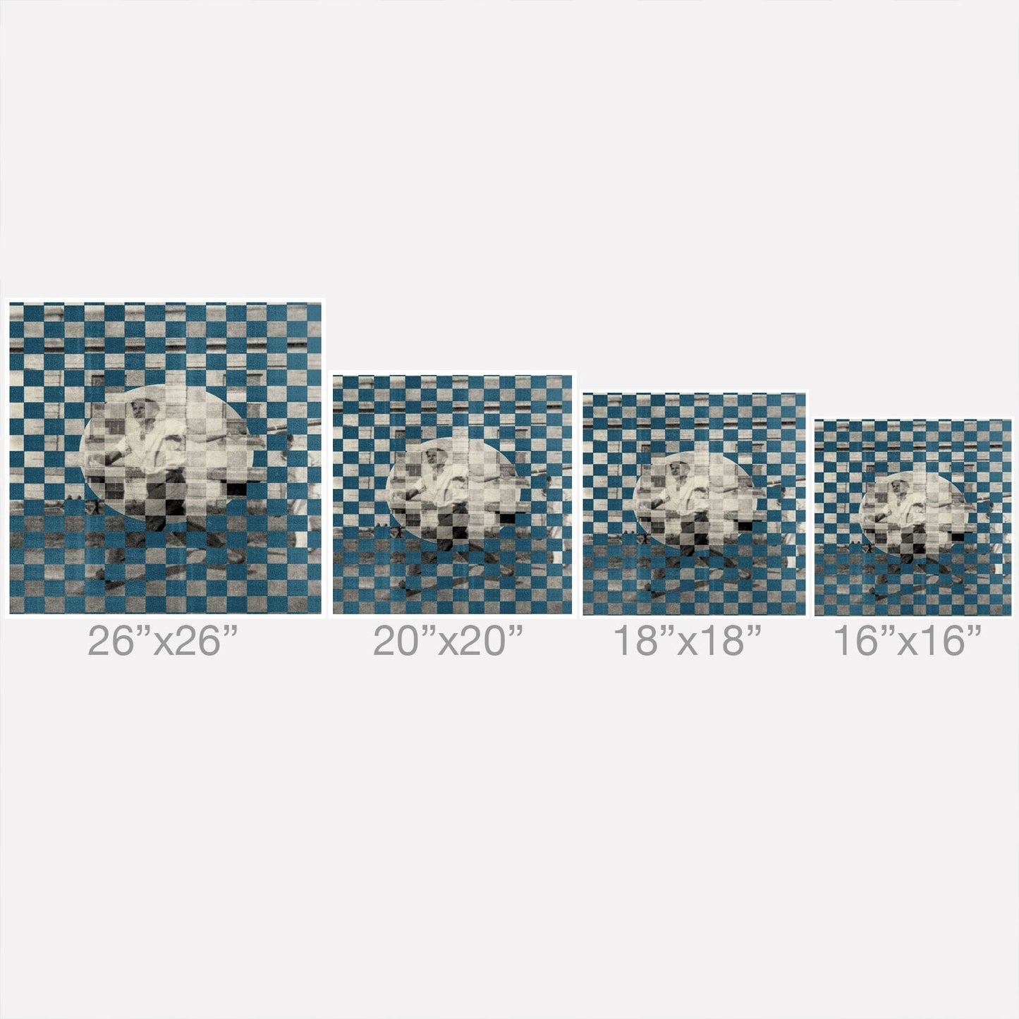 DENY Designs Checker Collage Outdoor Throw Pillow