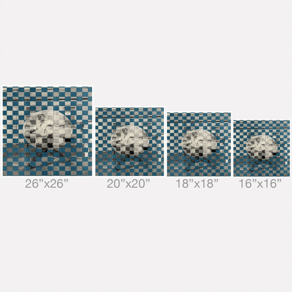 DENY Designs Checker Collage Outdoor Throw Pillow