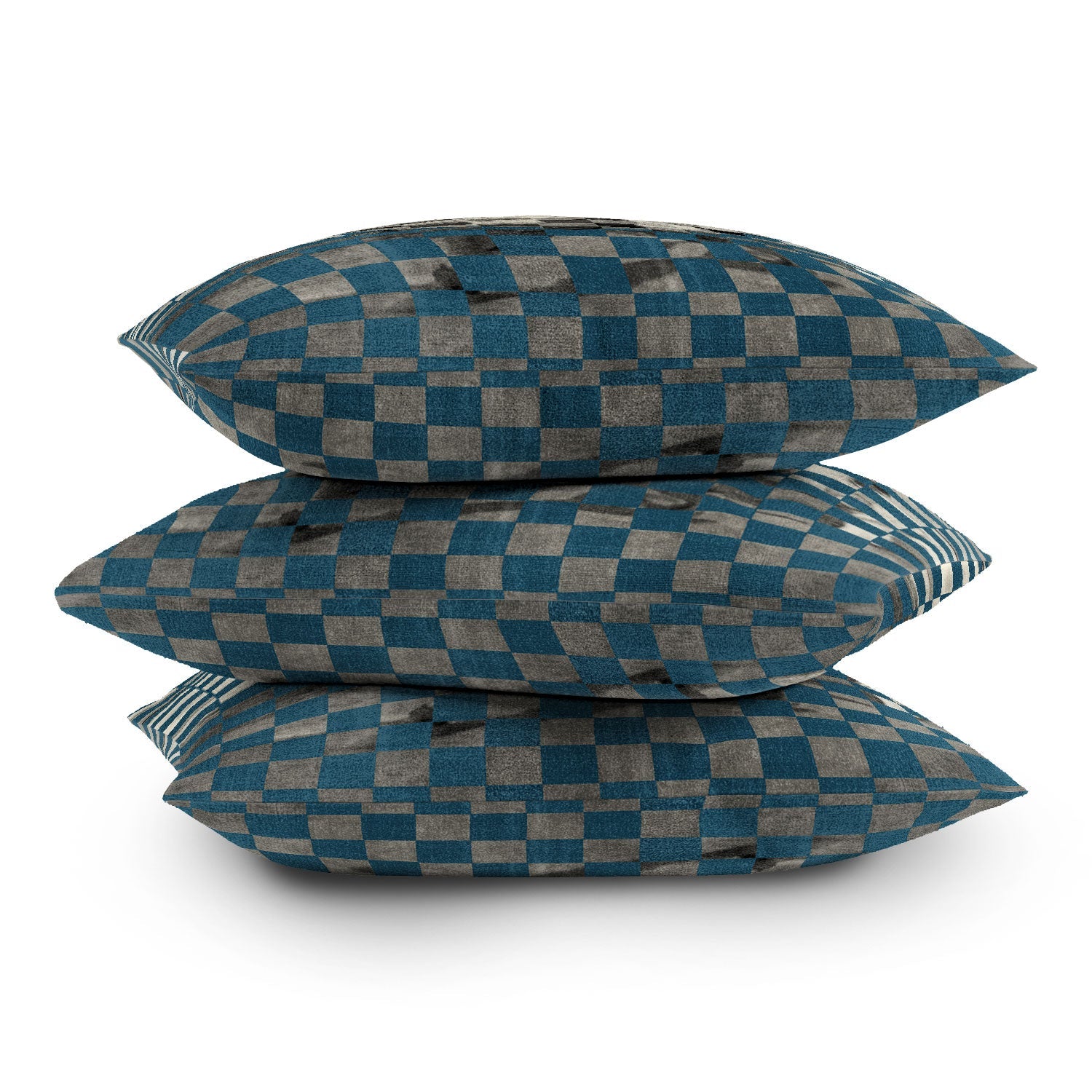 DENY Designs Checker Collage Outdoor Throw Pillow