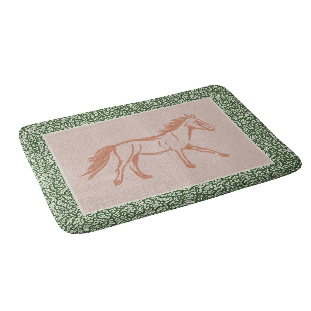 DENY Designs country horse 2 Memory Foam Bath Mat