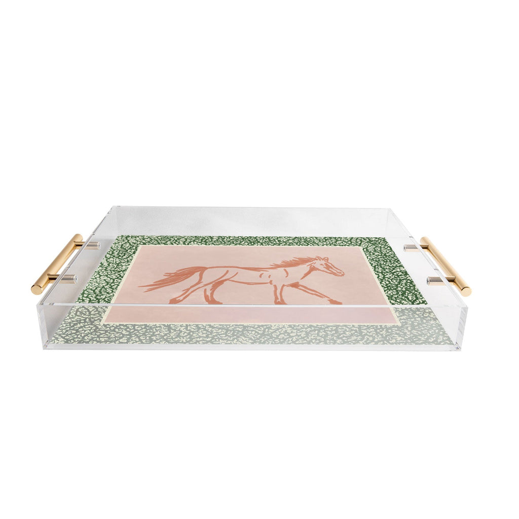 DENY Designs country horse 2 Acrylic Tray