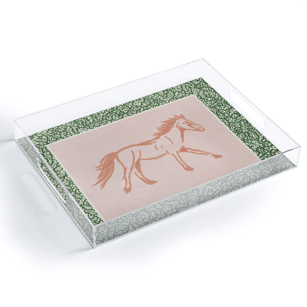 DENY Designs country horse 2 Acrylic Tray