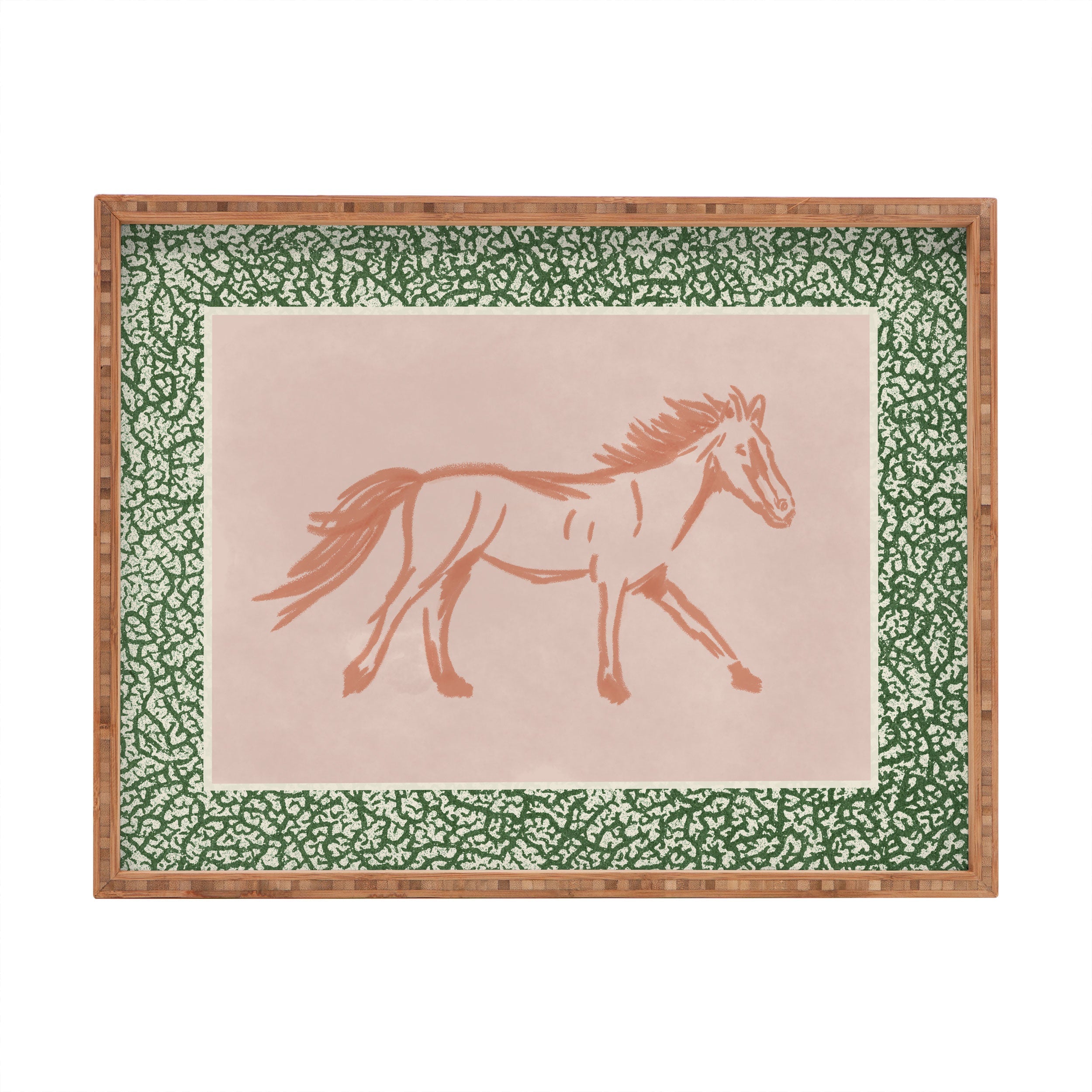 DENY Designs country horse 2 Rectangular Tray