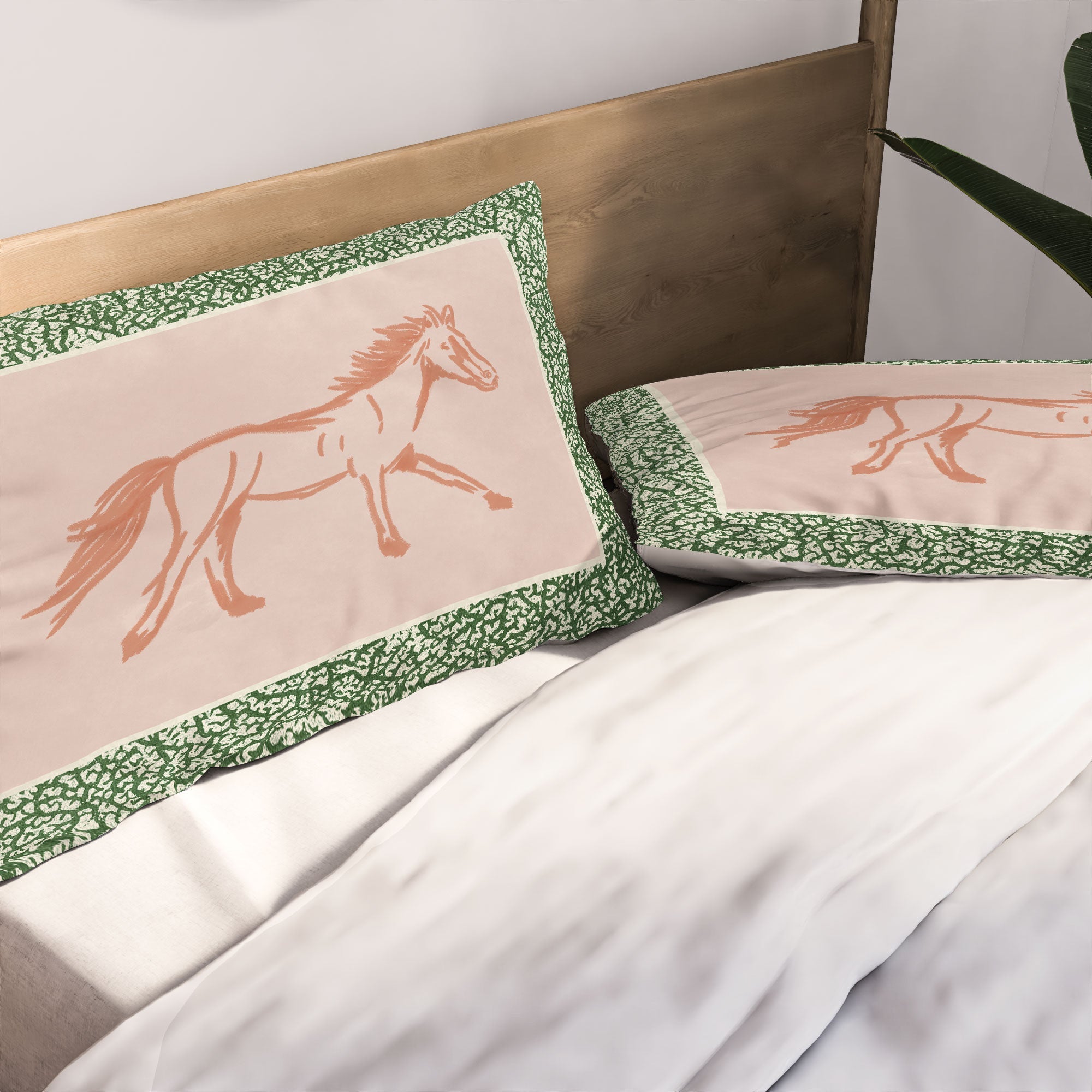 DENY Designs country horse 2 Pillow Shams